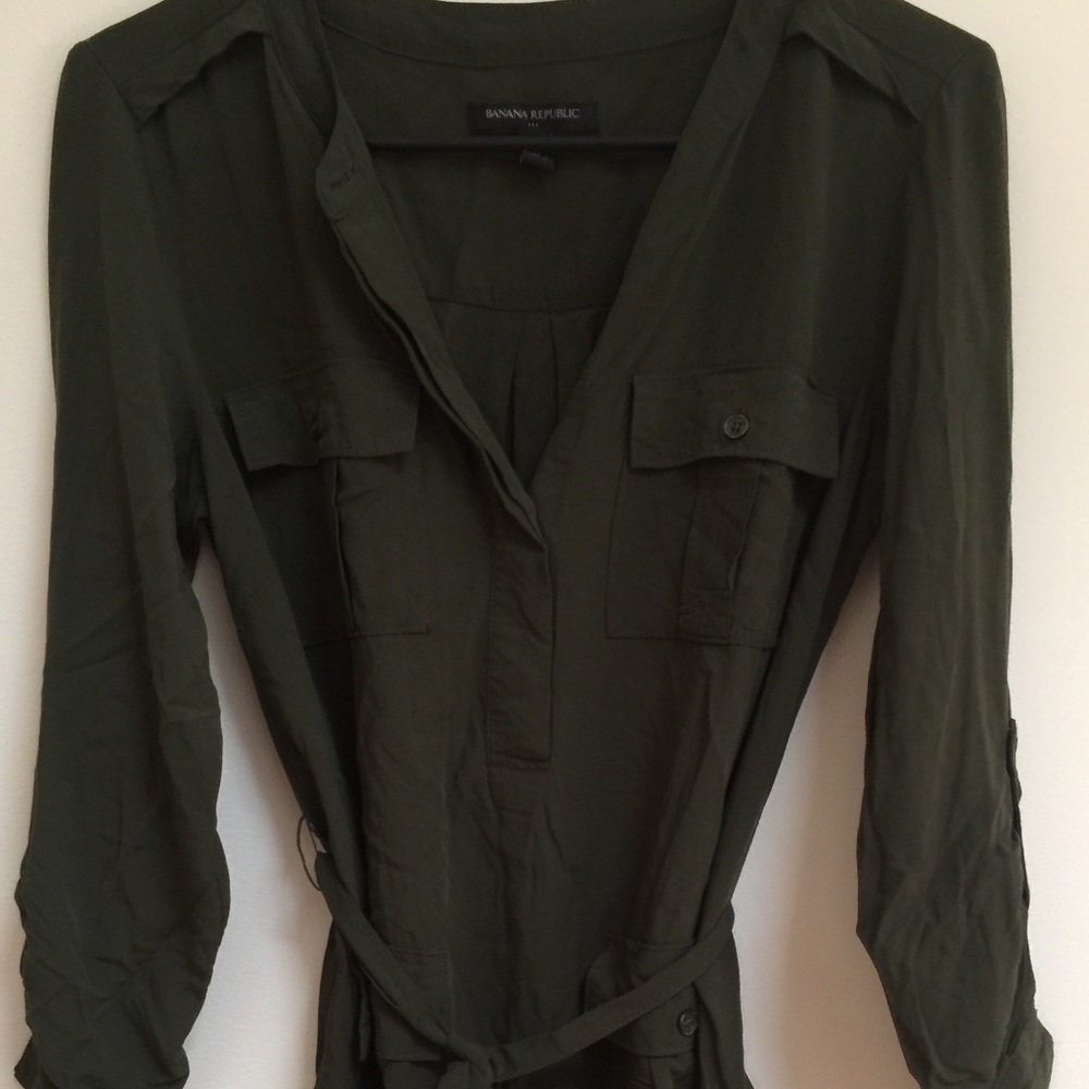 Olive Green Dress